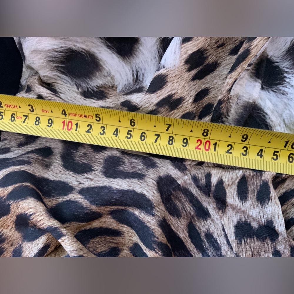 Leopard Print Flare Pants - Women's Animal Print Trousers - Picture 6 of 9